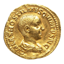 Hostilian gold aureus